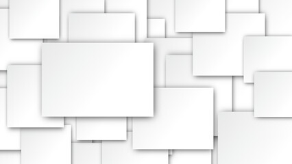 abstract square white paper background