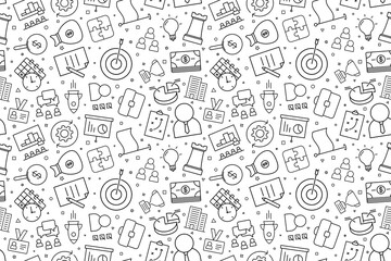 Vector business pattern. Business seamless background	
