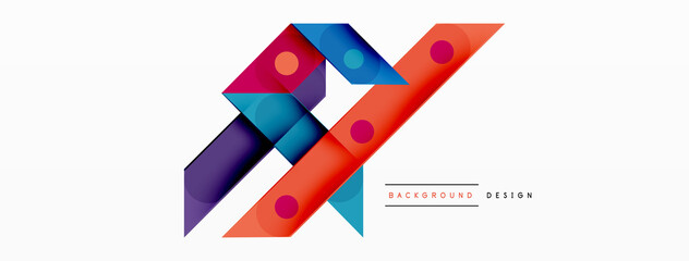 Color overlapping stripes background. Colorful lines composition for wallpaper, banner, background or landing