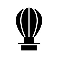 air balloon icon or logo isolated sign symbol vector illustration - high quality black style vector icons
