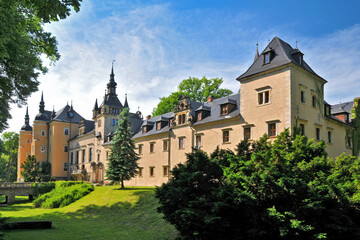 Kliczków Castle, Kliczków, Lower Silesian Voivodeship, Poland.