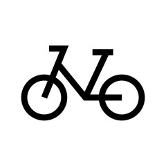 bicycle icon or logo isolated sign symbol vector illustration - high quality black style vector icons
