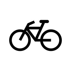 bicycle icon or logo isolated sign symbol vector illustration - high quality black style vector icons
