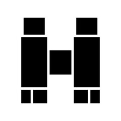 binocular icon or logo isolated sign symbol vector illustration - high quality black style vector icons
