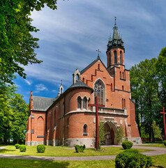 Fototapeta na wymiar Church of Our Lady of Czestochowa, Dolhobyczow, Lublin Voivodeship, Poland.