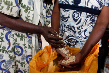 Food basket delivery provided by WOFAK (Women Fighting Aids in Kenya)