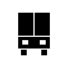 bus icon or logo isolated sign symbol vector illustration - high quality black style vector icons
