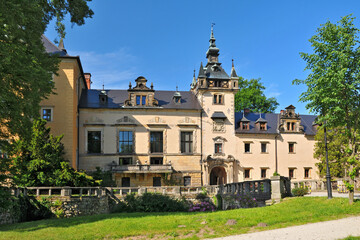 Fototapeta na wymiar Kliczków Castle, Kliczków, Lower Silesian Voivodeship, Poland.