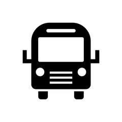 bus icon or logo isolated sign symbol vector illustration - high quality black style vector icons
