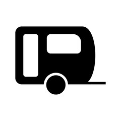 caravan icon or logo isolated sign symbol vector illustration - high quality black style vector icons
