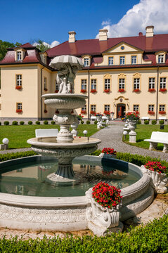 Neo-baroque Palace in Izbicko, Opole Voivodeship, Poland