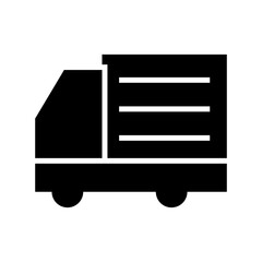 delivery van icon or logo isolated sign symbol vector illustration - high quality black style vector icons
