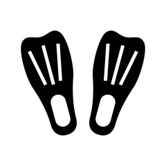 flippers icon or logo isolated sign symbol vector illustration - high quality black style vector icons
