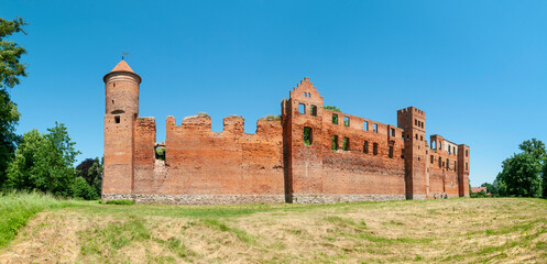 Ruins of castle in Szymbark