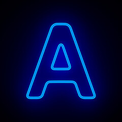 Character A on dark background. 3D illustration