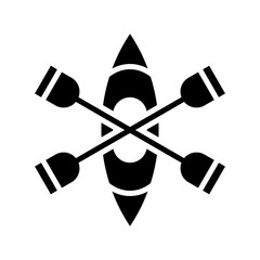 kayak icon or logo isolated sign symbol vector illustration - high quality black style vector icons
