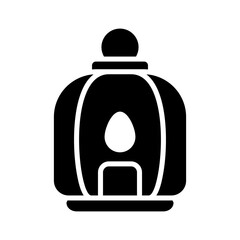 lantern icon or logo isolated sign symbol vector illustration - high quality black style vector icons
