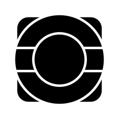 lifebuoy icon or logo isolated sign symbol vector illustration - high quality black style vector icons
