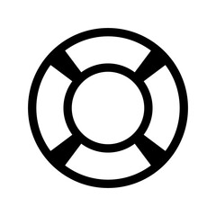 lifebuoy icon or logo isolated sign symbol vector illustration - high quality black style vector icons
