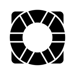 lifebuoy icon or logo isolated sign symbol vector illustration - high quality black style vector icons

