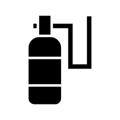 oxygen tank icon or logo isolated sign symbol vector illustration - high quality black style vector icons
