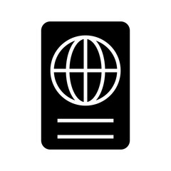 passport icon or logo isolated sign symbol vector illustration - high quality black style vector icons
