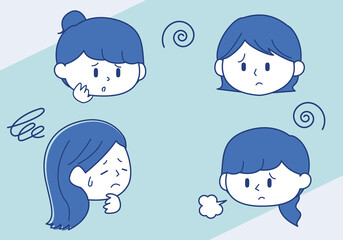 困っている女性たち