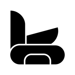 pocket knife icon or logo isolated sign symbol vector illustration - high quality black style vector icons
