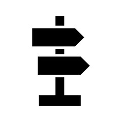 sign post icon or logo isolated sign symbol vector illustration - high quality black style vector icons
