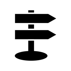 sign post icon or logo isolated sign symbol vector illustration - high quality black style vector icons
