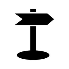 sign post icon or logo isolated sign symbol vector illustration - high quality black style vector icons
