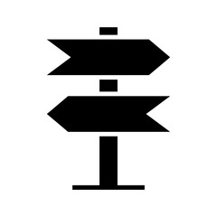 sign post icon or logo isolated sign symbol vector illustration - high quality black style vector icons
