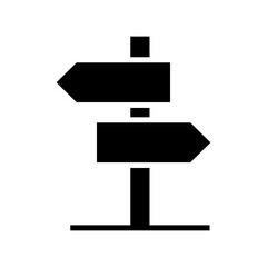 sign post icon or logo isolated sign symbol vector illustration - high quality black style vector icons
