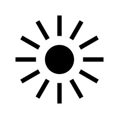 sun icon or logo isolated sign symbol vector illustration - high quality black style vector icons
