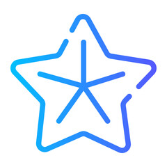 Starfish gradient icon