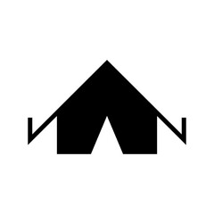tent icon or logo isolated sign symbol vector illustration - high quality black style vector icons
