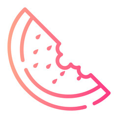 watermelon gradient icon