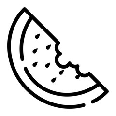 watermelon line icon
