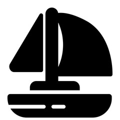 boat glyph icon