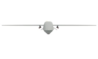 Drone front view concept minimalist render illustration 3d