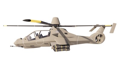 Aircraft military concept vehicle aviation weapon 3d render illustration