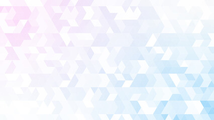三角パターン背景素材，うすいピンクとブルーのグラデーション