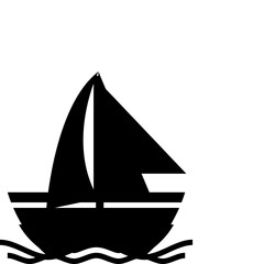 yacht icon or logo isolated sign symbol vector illustration - high quality black style vector icons
