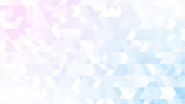 三角パターン背景素材，うすいピンクとブルーのグラデーション