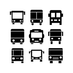 bus icon or logo isolated sign symbol vector illustration - high quality black style vector icons
