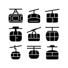funicular icon or logo isolated sign symbol vector illustration - high quality black style vector icons
