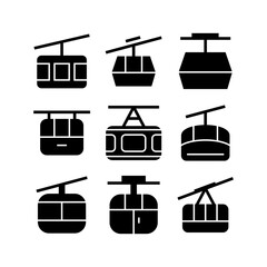 funicular icon or logo isolated sign symbol vector illustration - high quality black style vector icons
