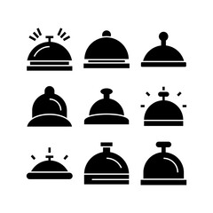 Fototapeta premium hotel bell icon or logo isolated sign symbol vector illustration - high quality black style vector icons 
