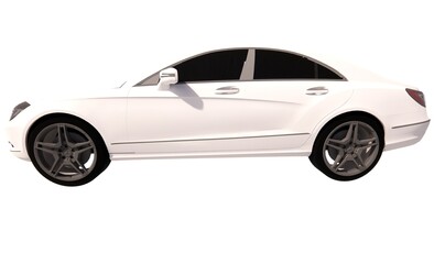 Obraz na płótnie Canvas Vehicle automotive 3d illustration model render concept