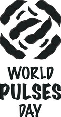 World pulses day celebration symbol vector